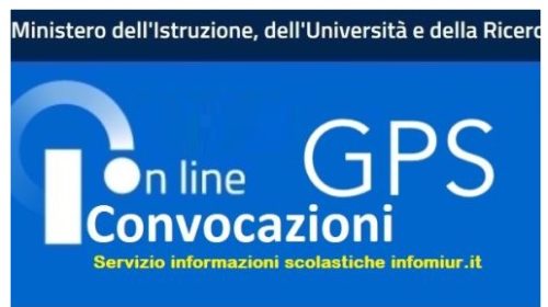 Banner GPS Online Convocazioni: servizio informazioni scolastiche (Ministero dell'Istruzione, Italia)